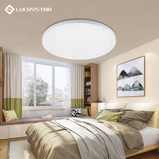 LUCKYSTAR OEM ODM  Super bright High lumen surface mounted IP20 12W 4000K round ceiling led panel light for Home Office