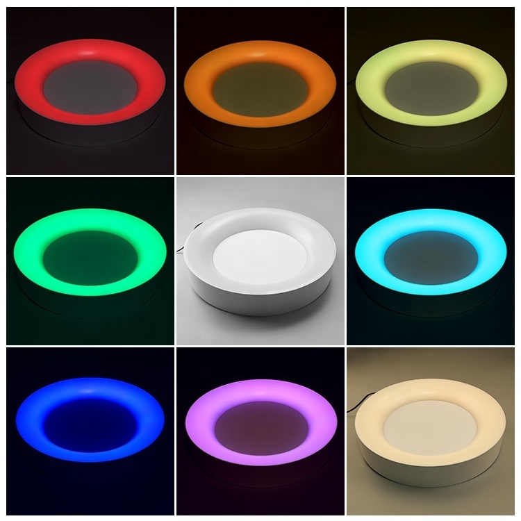 12 inch 16 inch Smart LED Flush Mount Ceiling Light CCT RGB Color Changing ceiling Light APP Control indoor led ceiling lights