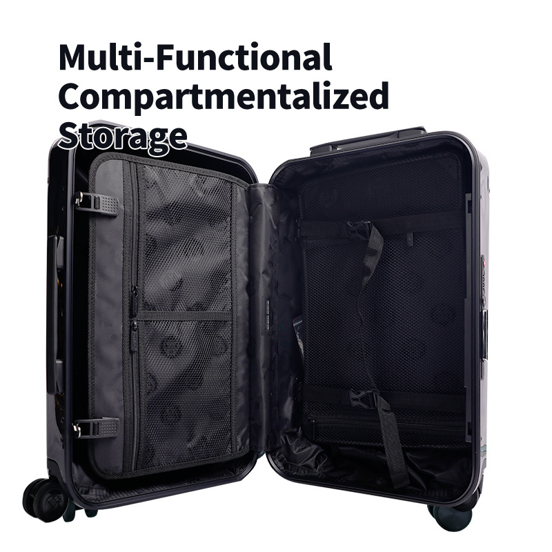 Exclusive Designer Hard Shell ABS PC Material Trolley Travel multi-functional suitcases  carry-on luggage with Spinner Wheel