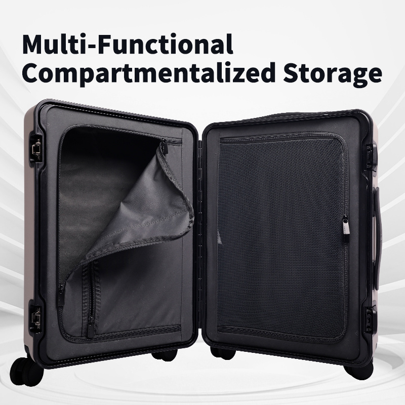 20 24 28 Inch Lightweight Travel Suitcase 4 Spinner Wheels 360 Degree TSA Lock OEM 3Pcs ABS Trolley Luggage Bag Set Made PC