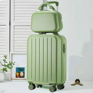 Art painting set suitcase travel bags and 2pcs luggage set mini professional makeup kits toiletry bags suitcase candy box