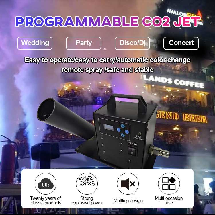 Factory Direct Dry Ice Co2 Cannon Making Moving Head Smoke Machine