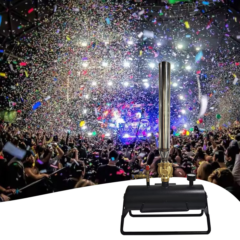 Factory maya dj equipment 30w stage compressed air paper electric cannon wedding maquina de co2 confetti machine