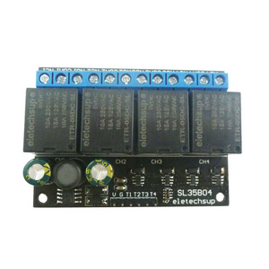 1-4 channel 5V 12V bistable autolatching relay module pushbutton MCU low-level control switch