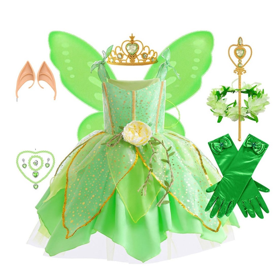 3-10 Years Fairy Princess Holiday Dress Kids Costume Carnival Birthday Kids girls Halloween Christmas Children TV movie costume