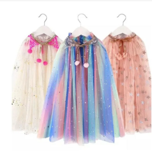 TV Children's Shawl Cloak Costume Girls Princess Veils Outerwear Cloak Shawl Costume Girls Princess Veils Outerwear Cloak