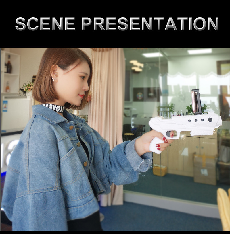 Interactive augmented reality 3D VR APP gun, ar gun toy for mobile phone