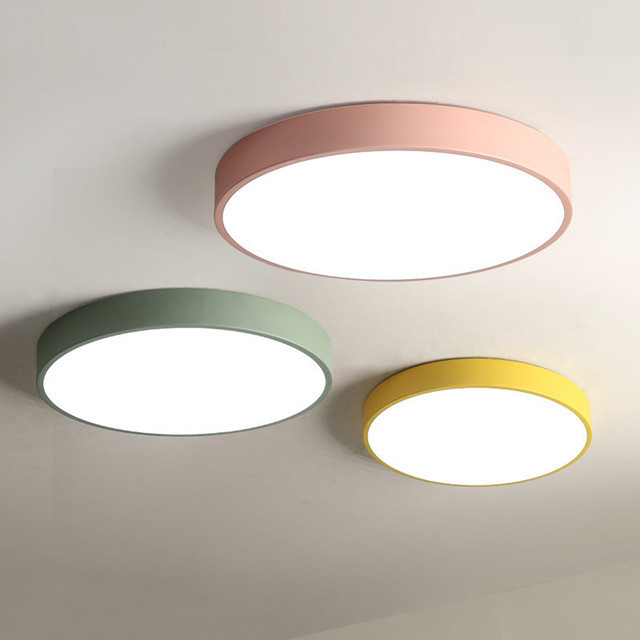 Multi Color 110V 220V led surface mounted round led acrylic ceiling light