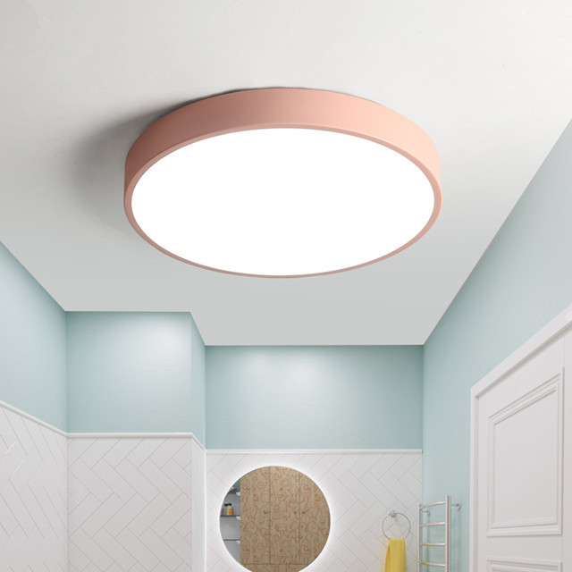 Multi Color 110V 220V led surface mounted round led acrylic ceiling light