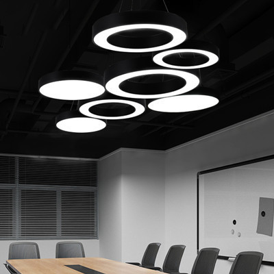 Modern Ceiling Office LED Pendant Lamp Office Reception Lobby Gym LED Ceiling Light