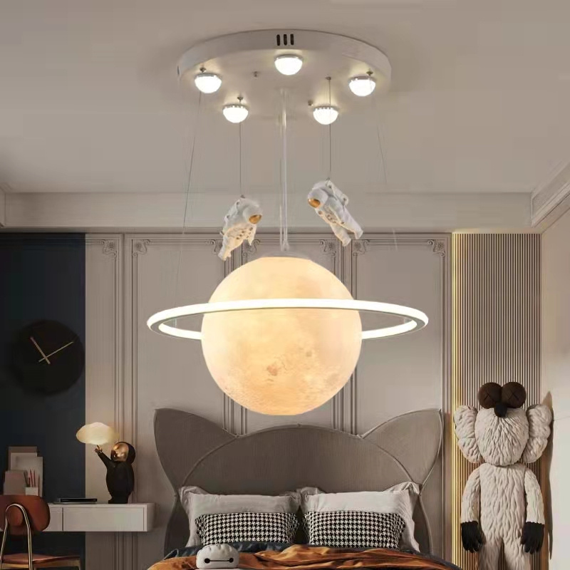 Airplane Boy Living Room Children Room Ceiling Lamps Creative Kids Bedroom Chandelier Cartoon Ceiling Light