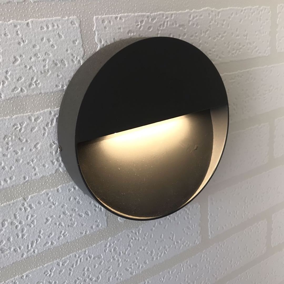 Aluminum Minimalist Modern Sconce Outdoor Wall Lamp Corridor Aisle Surface Mounted LED Step Wall Light