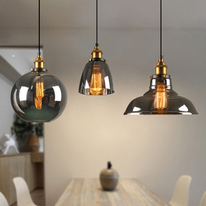 Kitchen Creative Retro Ceiling Chandelier for Home Bar Vintage Hanging Glass Pendant Lamp Fixtures