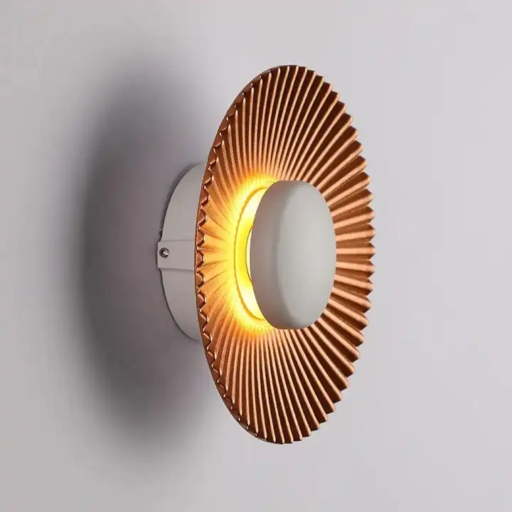 5W Round Shape Metal LED Wall Light Creative For Bedroom Modern Wall Light For Home Indoor