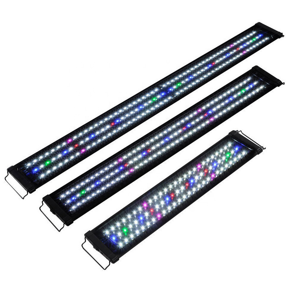 12W 5730 SMD Non Waterproof 48 LED Underwater Light Full Spectrum Aquarium Fish Fishbowl Lamp For 58-82cm Aquarium Tank