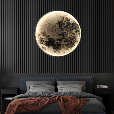 Modern LED Moon Wall Lamps Creative Mural Wall Lighting Living Room Bedroom Background Decorative Night Wall Lamp