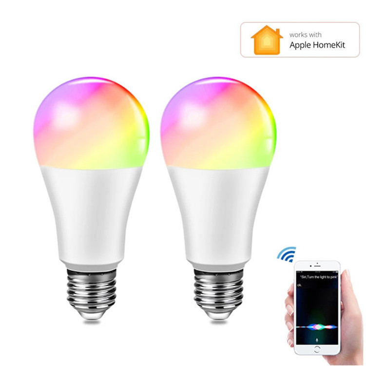 Remote Support Siri Homekit Smart WIFI Color Bulb RGB And WW LED Apple Smart Home Bulb Light