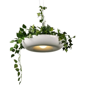 Modern Nordic DIY Garden Flower Pot Hanging Chandelier Fixtures LED Plant Pendant Light