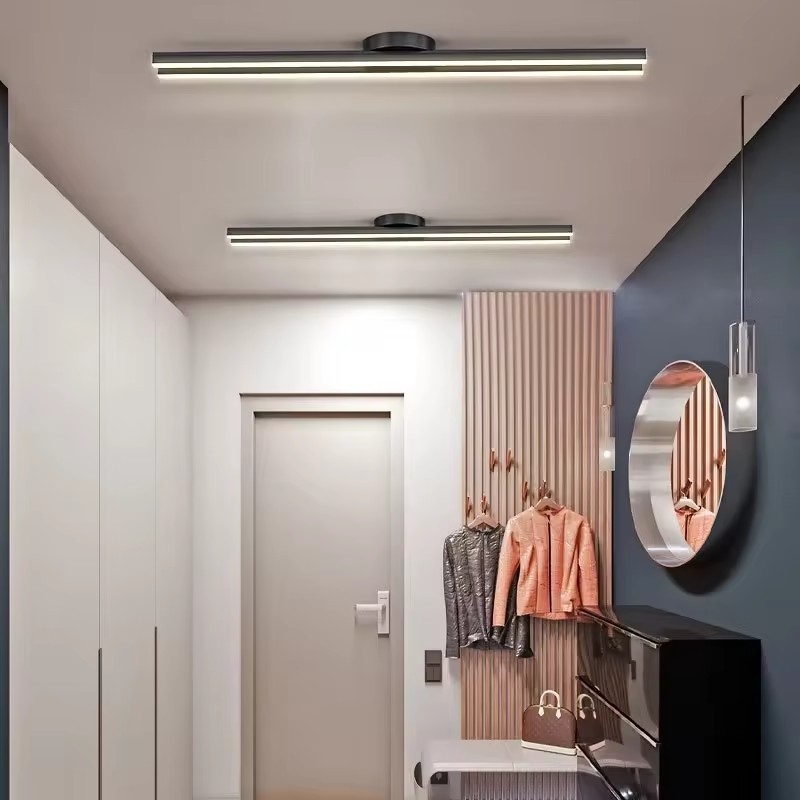 Modern Corridor Long Strip LED Ceiling Light Aisle Entryway Home Decorative Lighting Nordic Long LED Ceiling Light