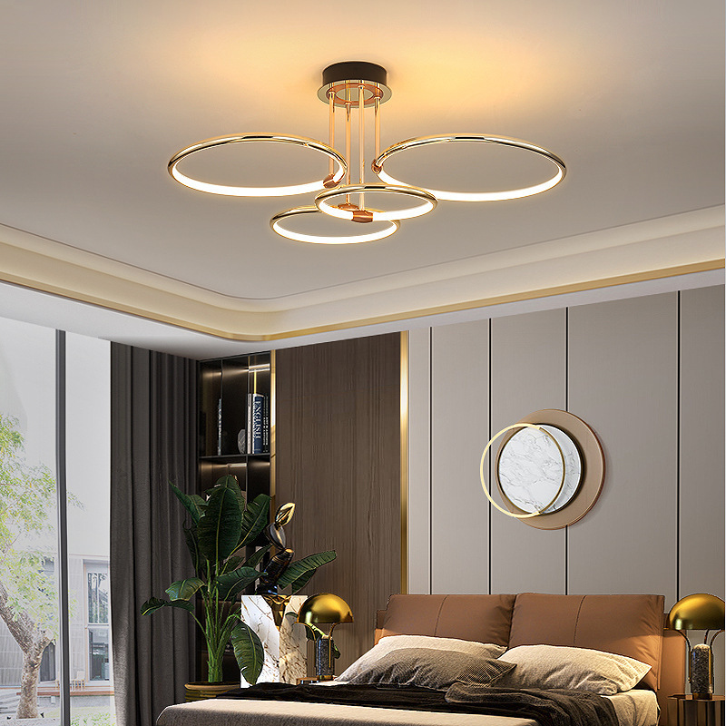 Hot Sale LED Bedroom Decorate Ceiling Lamp Indoor Round LED Pendant Light Living Room Chandelier