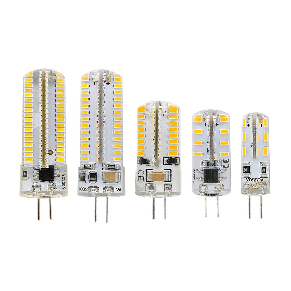 12V 24V 110V 220V Mini Silicone COB SMD G9 G4 Led Lamp 1W 1.5W 2W 3W Led Bulb G4