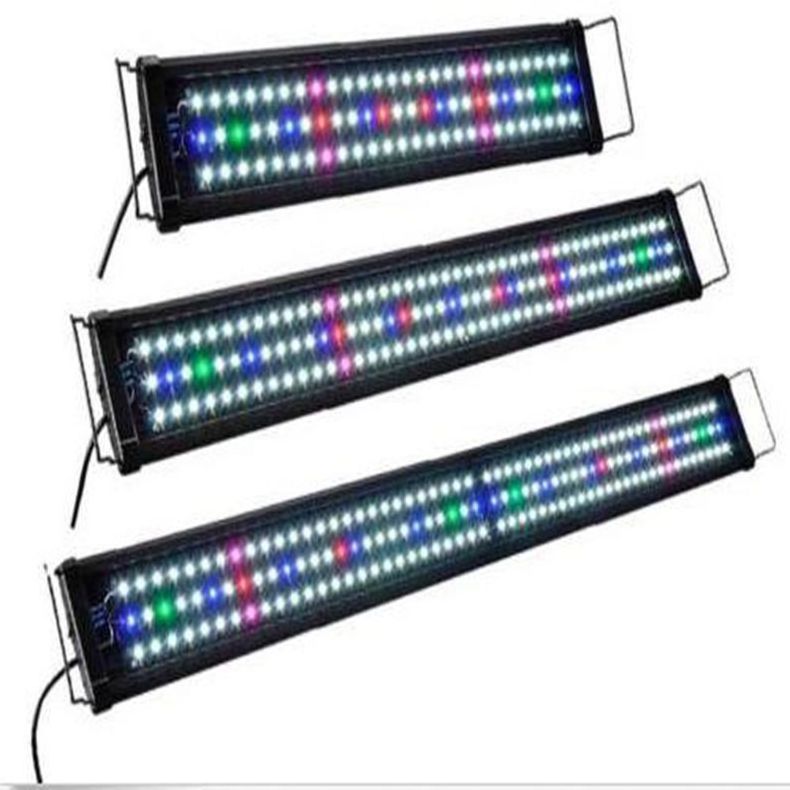 12W 5730 SMD Non Waterproof 48 LED Underwater Light Full Spectrum Aquarium Fish Fishbowl Lamp For 58-82cm Aquarium Tank