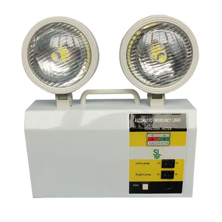 Factory Price Rechargeable 6W Twin Spot Light Exit Double Head LED Emergency Light