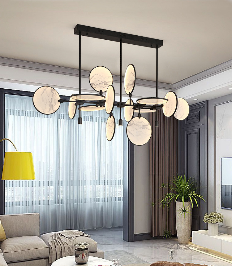 Luxury Pendant Home Decor Loft Kitchen Lighting Suspension Design Light Fixtures Golden Pendant LED Light