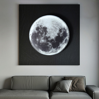 Modern LED Moon Wall Lamps Creative Mural Wall Lighting Living Room Bedroom Background Decorative Night Wall Lamp