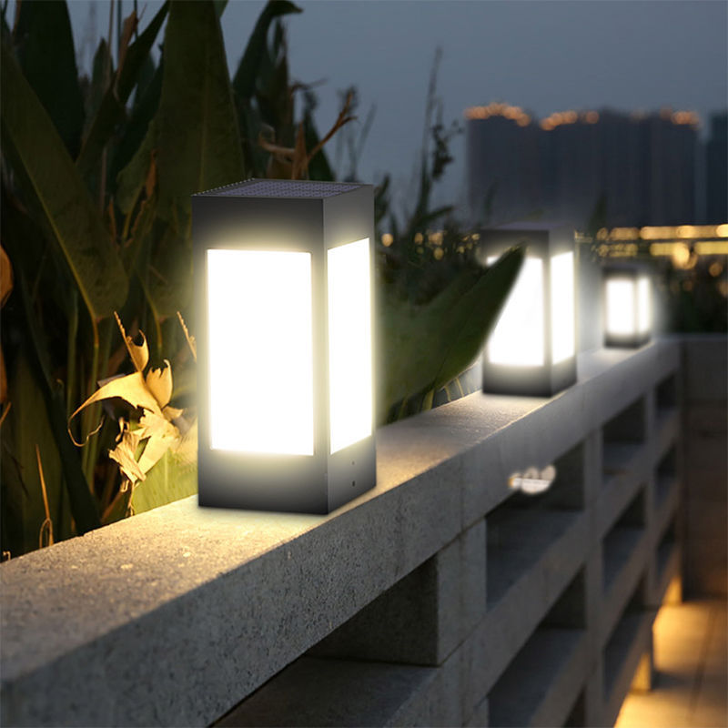 Outdoor Solar Lantern Lights Garden Lights Metal Leaf Pattern Tree Branch Trunk Garden Lights Lamp