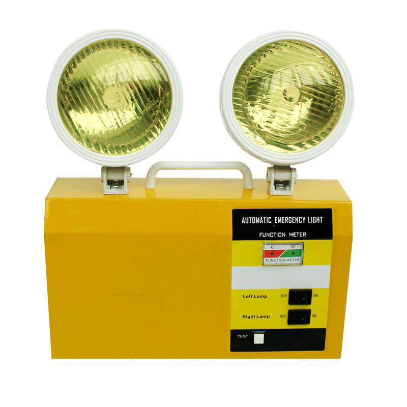 Factory Price Rechargeable 6W Twin Spot Light Exit Double Head LED Emergency Light