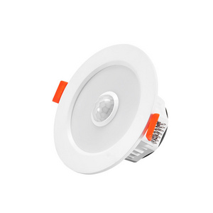 PIR Motion Sensor LED Downlight 5W 7W 9W Round Recessed Mount Infrared Down Lights