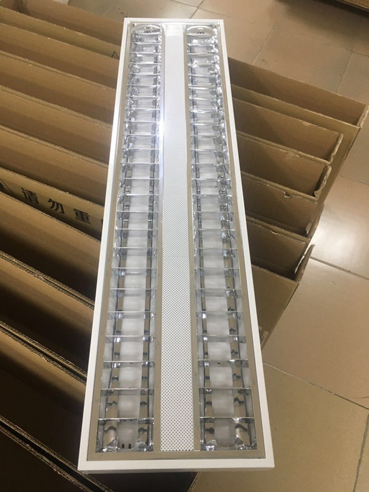 Surface Mounted Recessed Led Troffer Light 300*1200mm 600*600mm LED Grill Light Fixtures For Tube