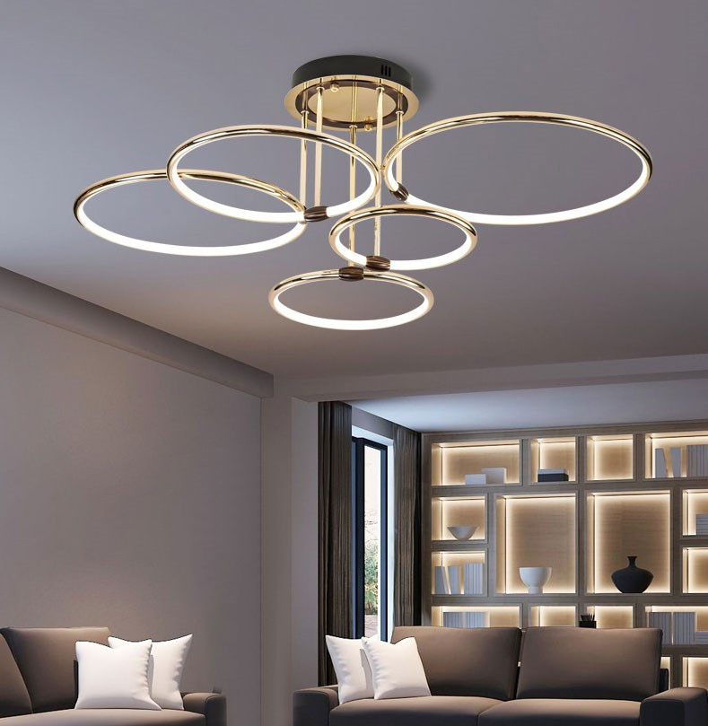 Hot Sale LED Bedroom Decorate Ceiling Lamp Indoor Round LED Pendant Light Living Room Chandelier