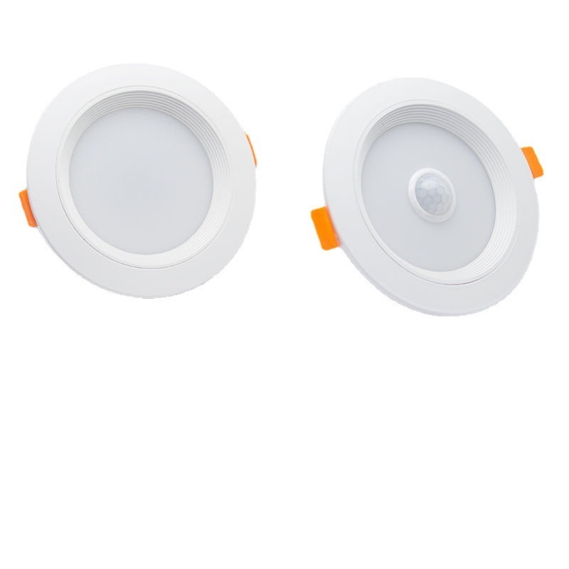 PIR Motion Sensor LED Downlight 5W 7W 9W Round Recessed Mount Infrared Down Lights