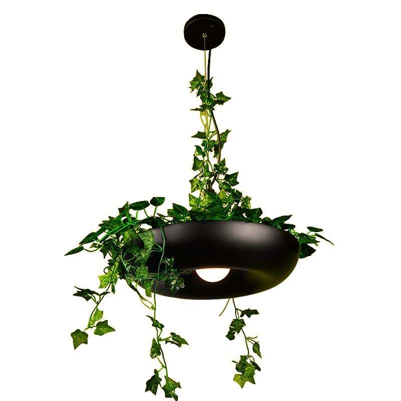 Modern Nordic DIY Garden Flower Pot Hanging Chandelier Fixtures LED Plant Pendant Light