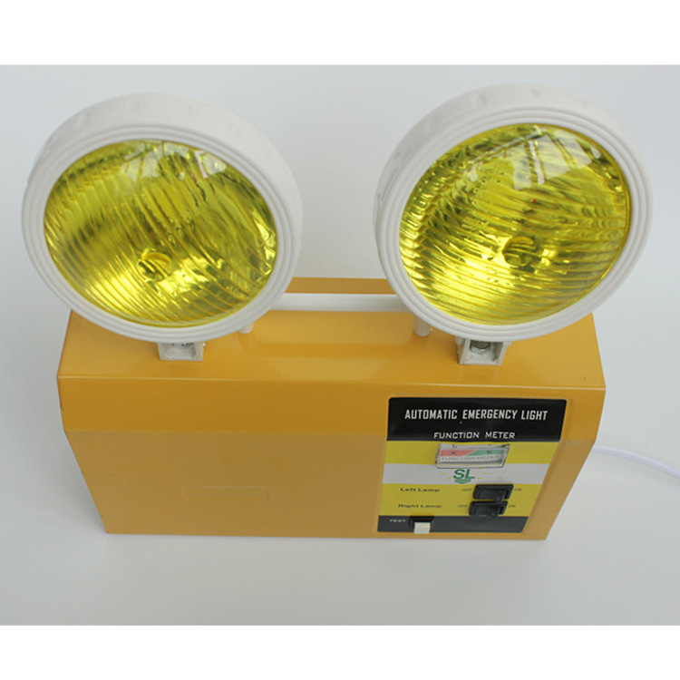 Factory Price Rechargeable 6W Twin Spot Light Exit Double Head LED Emergency Light