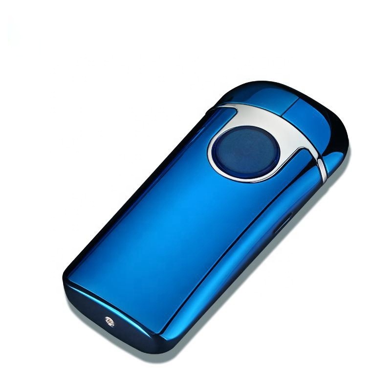 New Innovative Circular Arc Windproof Flameless Electronic Novelty Shock Lighter