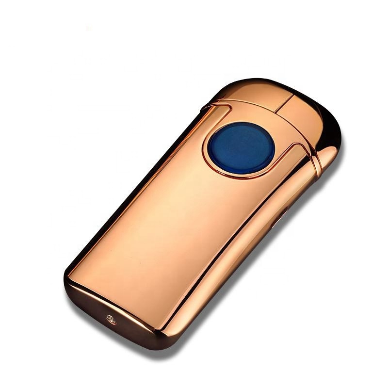 New Innovative Circular Arc Windproof Flameless Electronic Novelty Shock Lighter