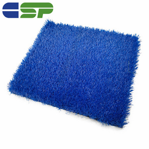 Playground decoration Artificial carpet Soft Synthetic grass blue