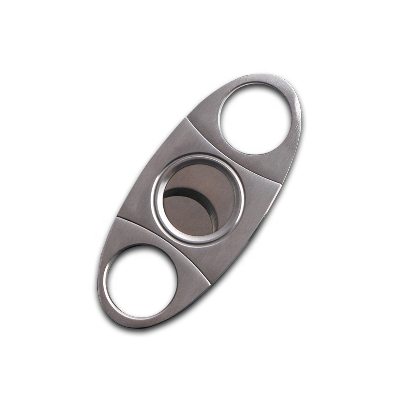 High Quality Smoking Cutter Case Metal Mini Custom Logo Luxury V Cut Cigar Cutters