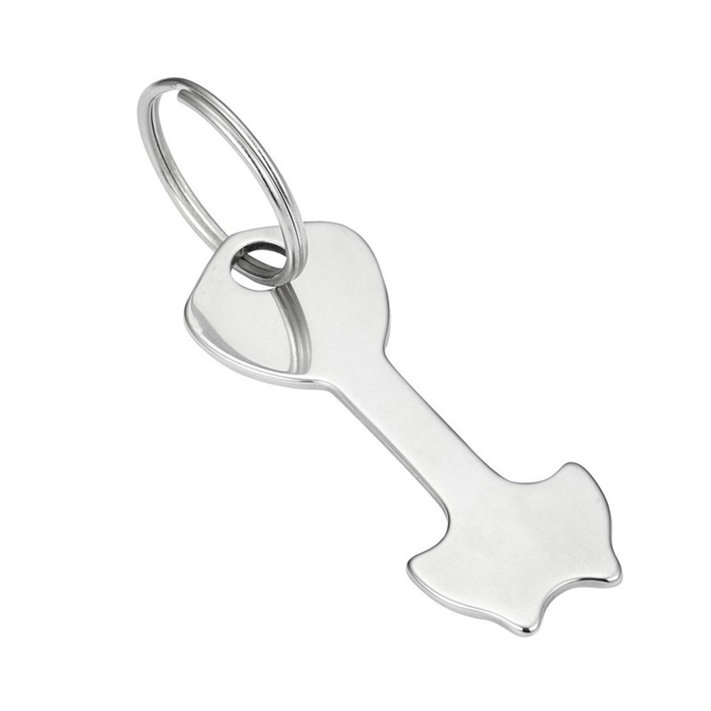 Wholesale stainless steel blank key ring for laser engraving business trolley token coin keychain