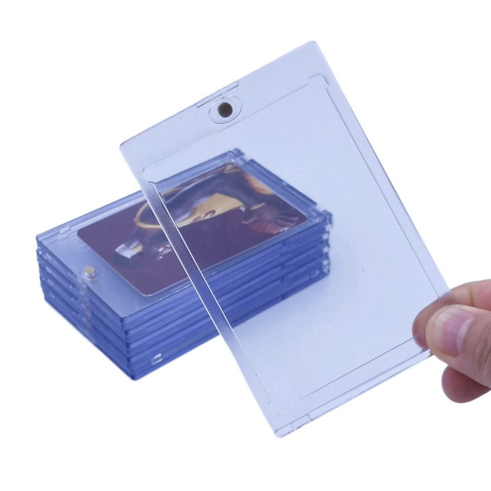 35Pt One Touch Magnetic Card Holder for Baseball, Basketball, Hockey, Sportscards, Gaming & Trading Cards Collecting Supplies