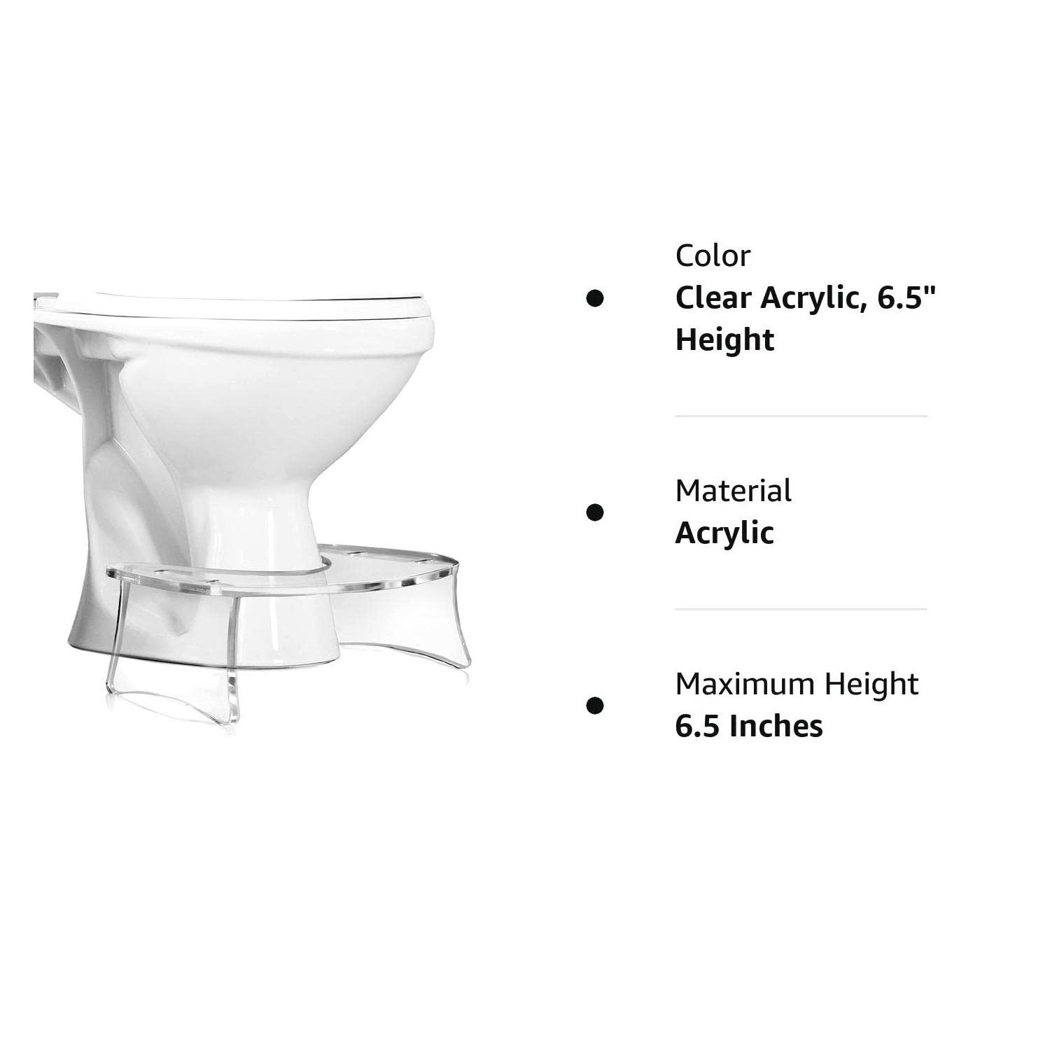 Factory Custom Foldable Acrylic Toilet Foot Stool Acrylic Kids Toilet Seat With Steps For Sale