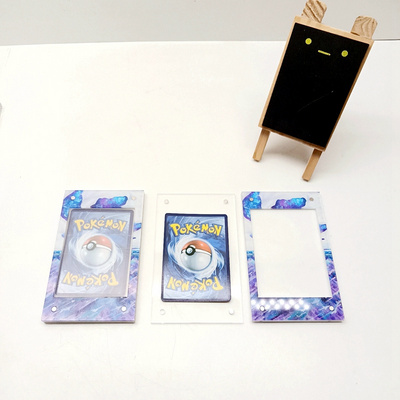 Best-selling products hot sale acrylic pokemon with magnet magnetic card holder acrylic pokemon cards storage display