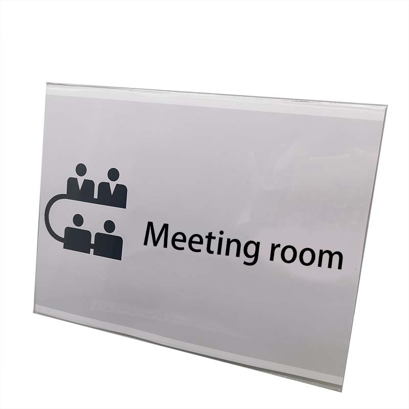 Customized shape acrylic advertisement display sign holder good-price acrylic wall sign holder