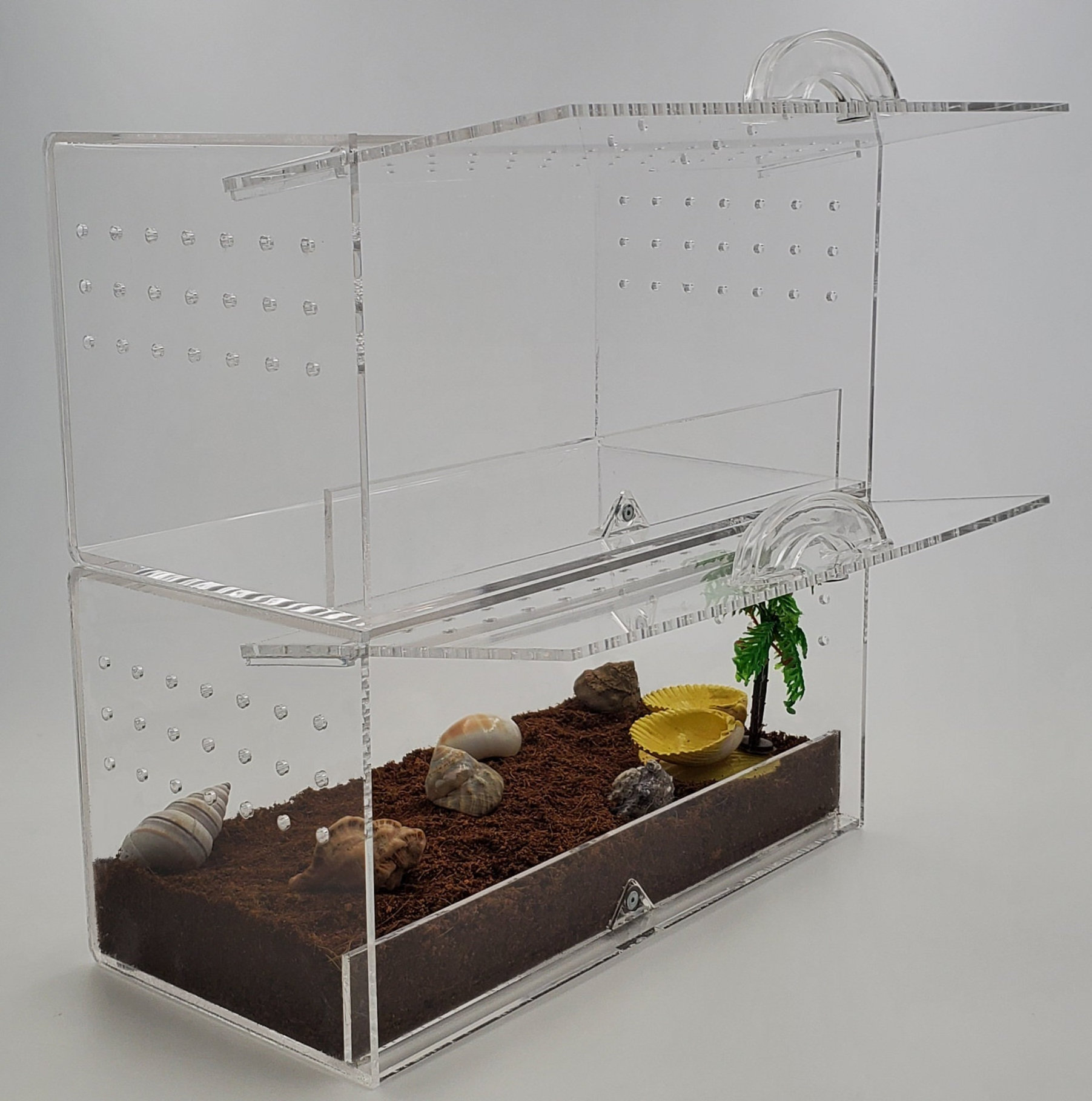 Factory Custom Acrylic Reptile Tank Clear Acrylic Pet Habitat Stackable Showcase Breeder Box Insect Reptile