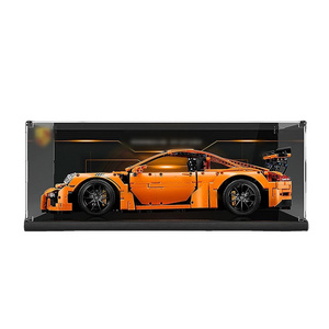 Custom Transparent Acrylic Collection  lego Technic  911 GT3 Car Model Display Box