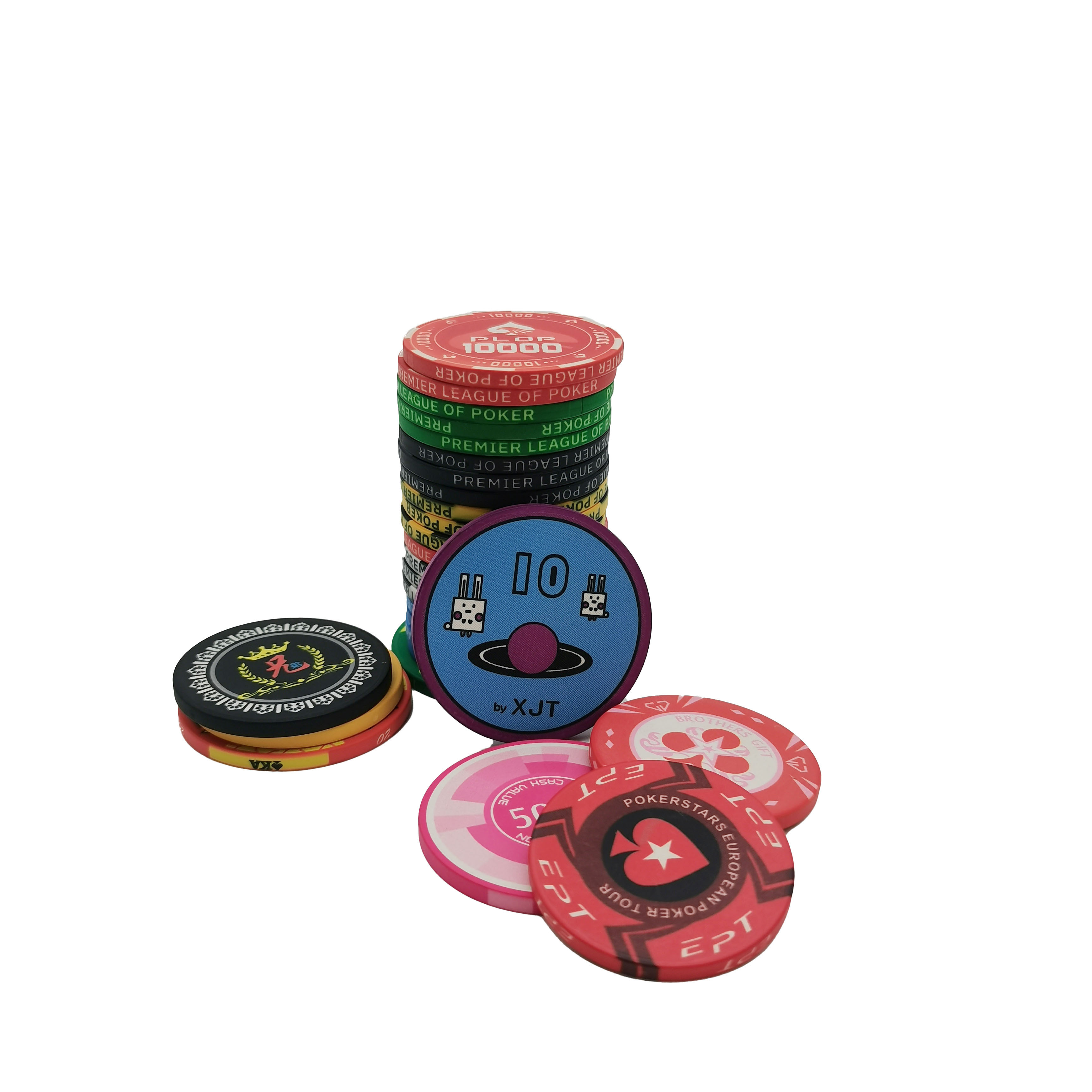 Premium Custom Ultimate Heavy Weight 14g Monte Carlo Clay 10g  Casino Poker Chips