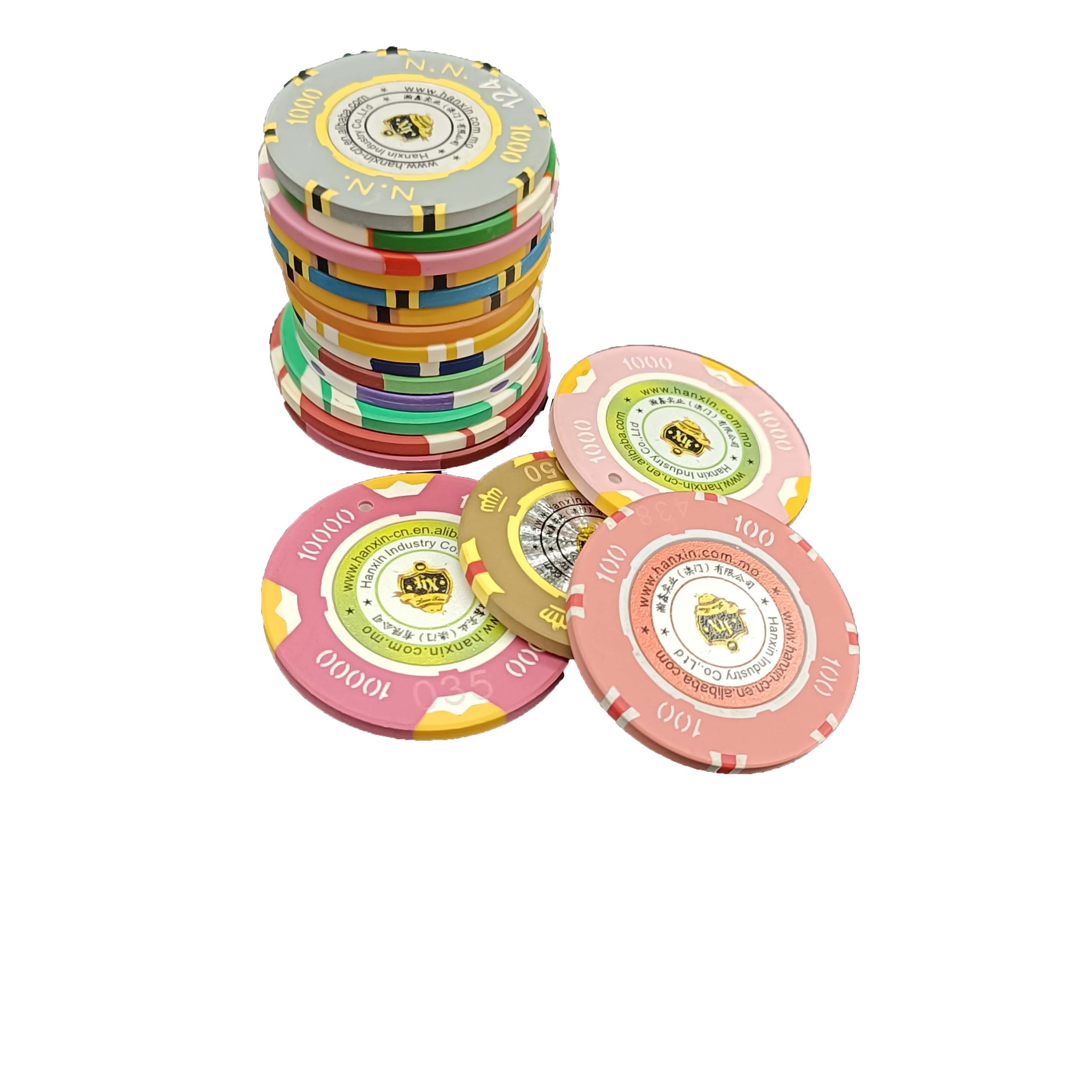 Customized  High Quality Ceramic Material Aria Casino Poker Chips with custom logo